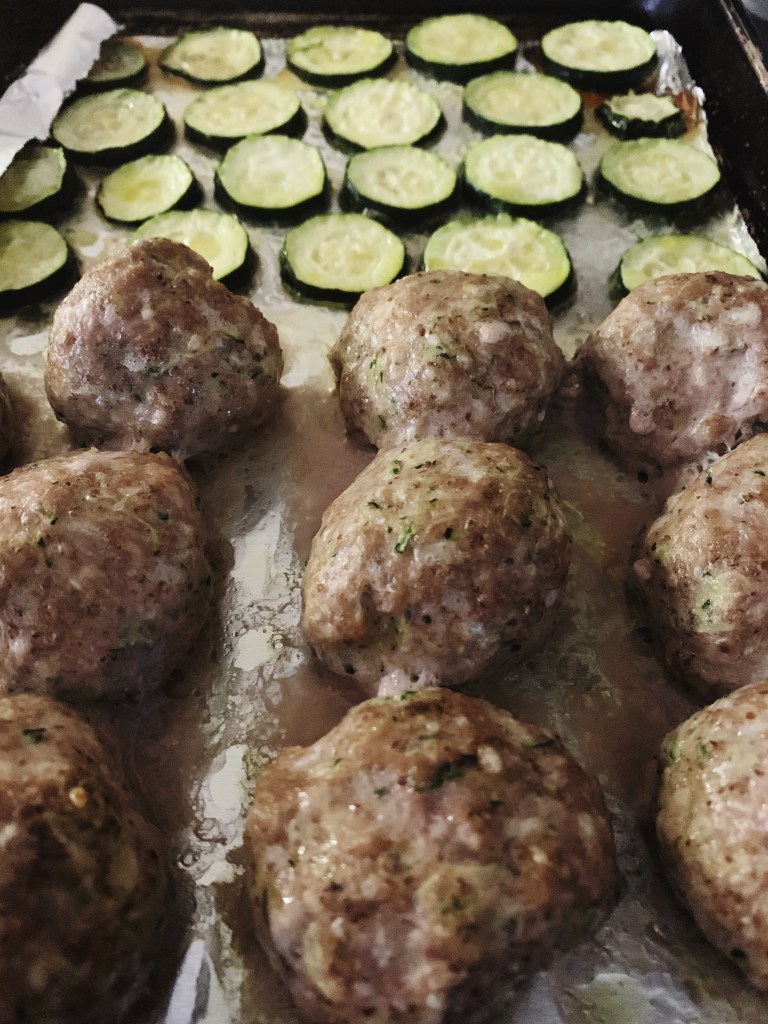 Sheet Pan Dinner with Meatballs