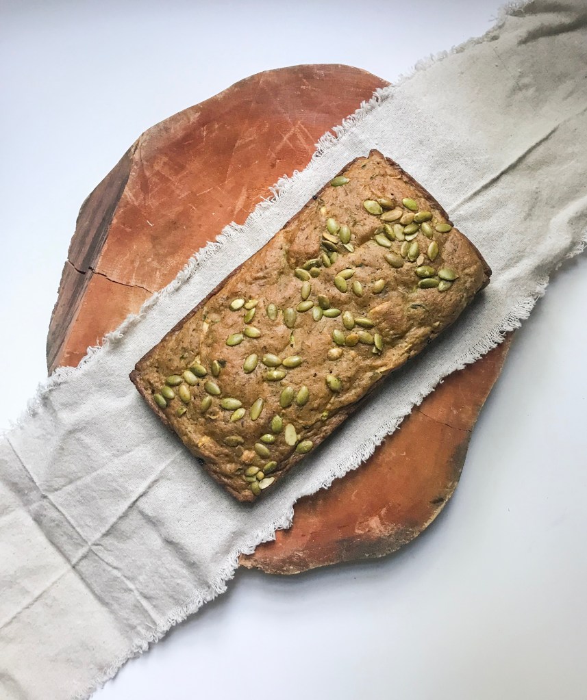 Gluten Free Zucchini Bread with Pumpkin Seeds