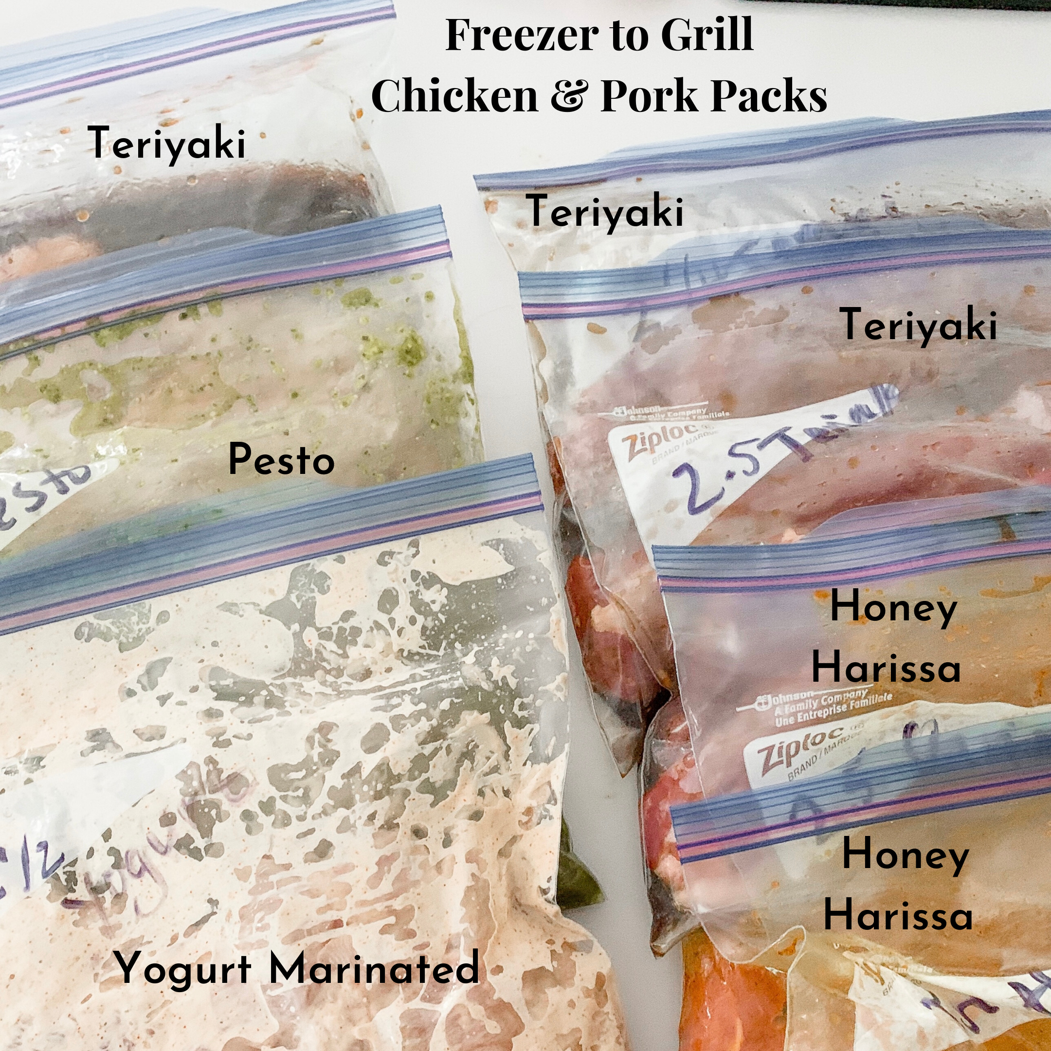 Freezer to Grill Chicken and Pork Packs - Photo