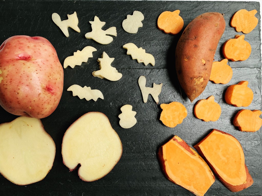 Easy Healthy Halloween Potato Ingredients - Photo