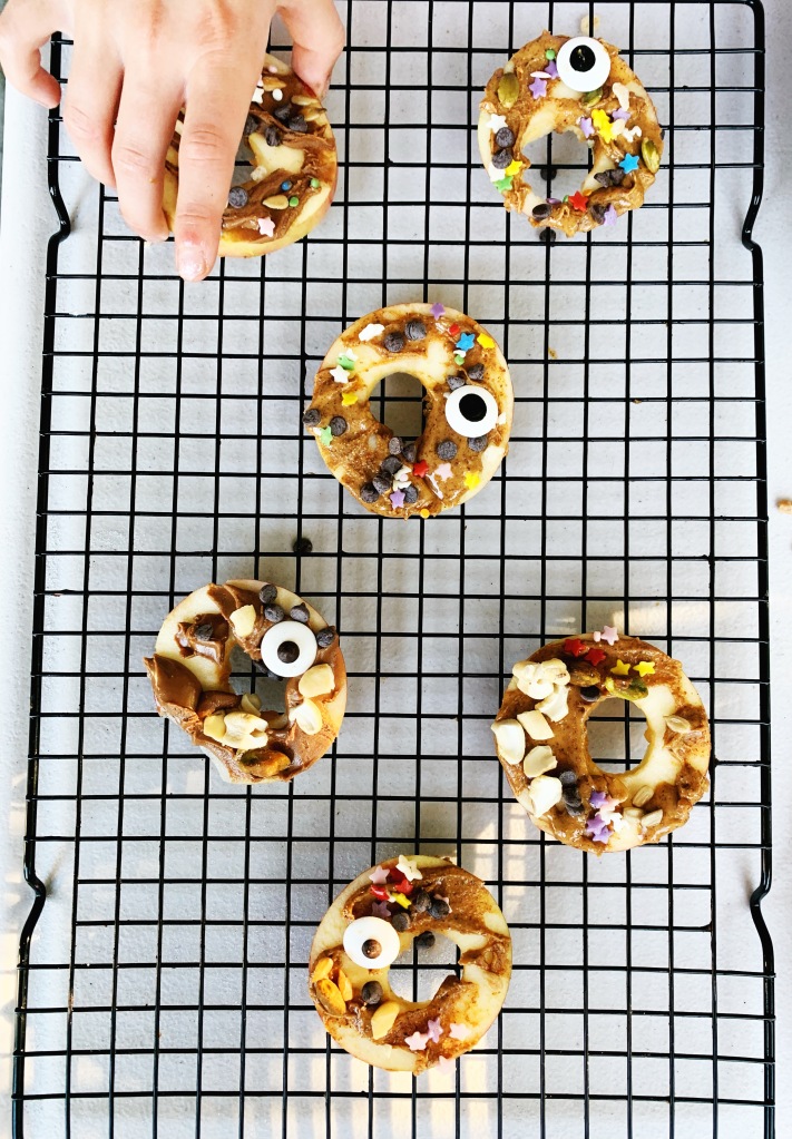 Healthy Apple Donuts Decorating Tray - Photo
