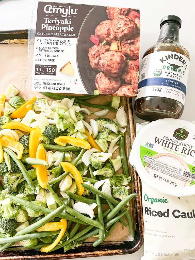 Costco Amy Lu Teriyaki Meatball Meal Idea - photo