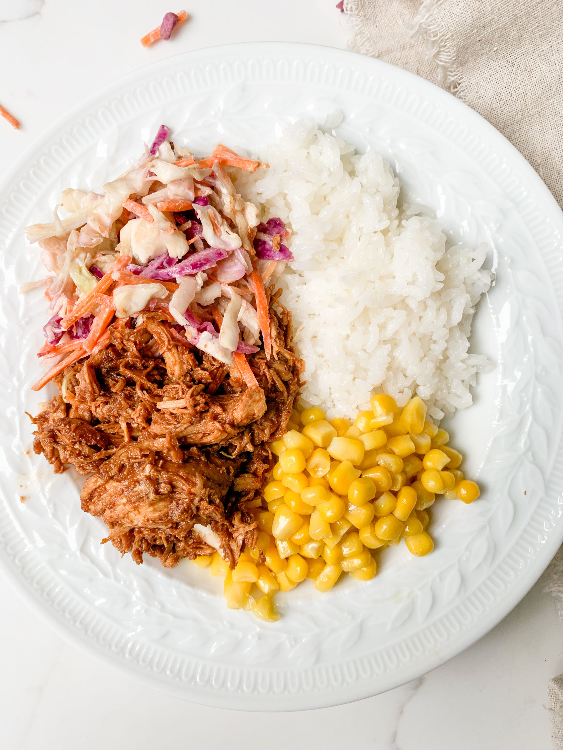 Slow Cooker BBQ Chicken Rice Bowls - Photo