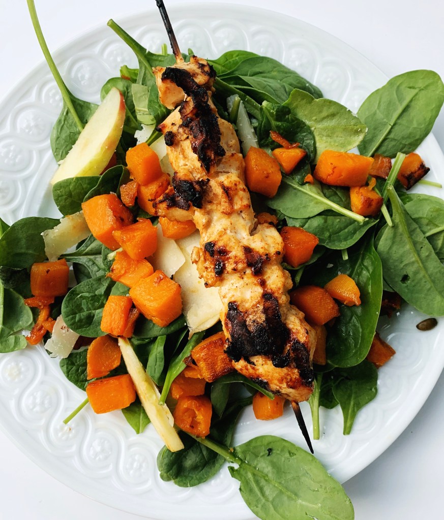 Kid Friendly Harvest Salad Adult dinner plate - photo