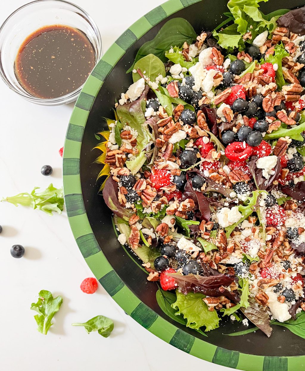 Summer Berry Salad with a Balsamic Dijon Vinaigrette