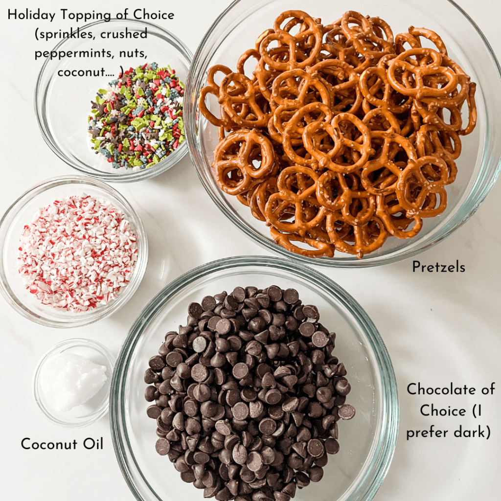 pretzel bark ingredients-photo
