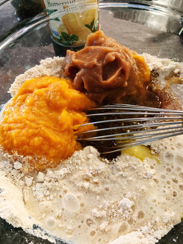 Add in wet ingredients - photo