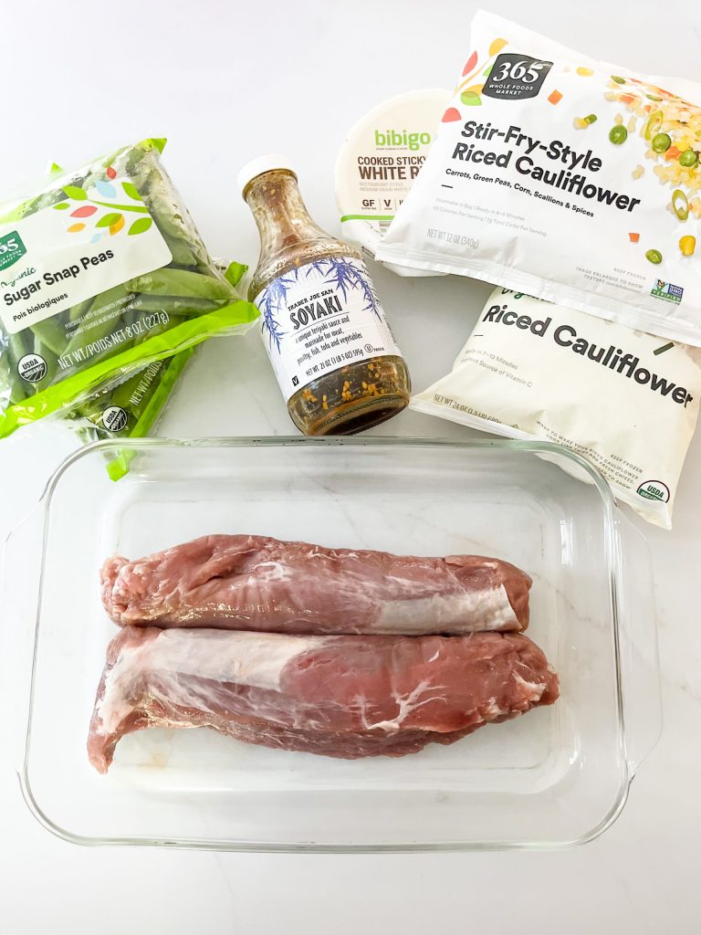 Asian Pork Tenderloin Dinner Ingredients - Photo