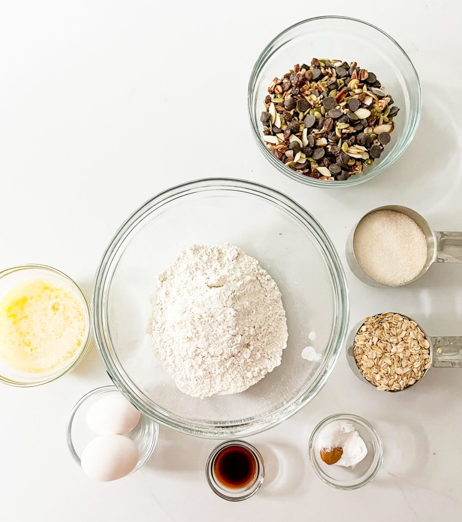 Trail Mix Cookie Ingredients - Photo