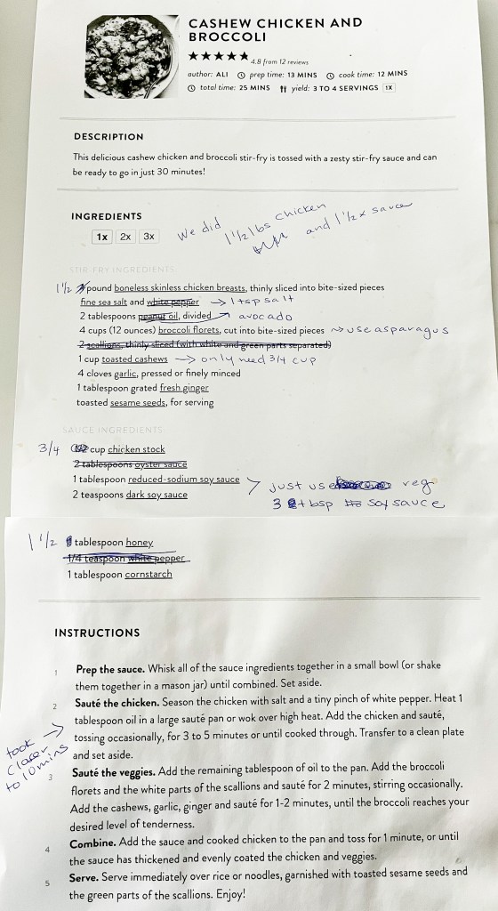 Gimmie Some Oven Cashew Chicken Recipe with Notes - photo