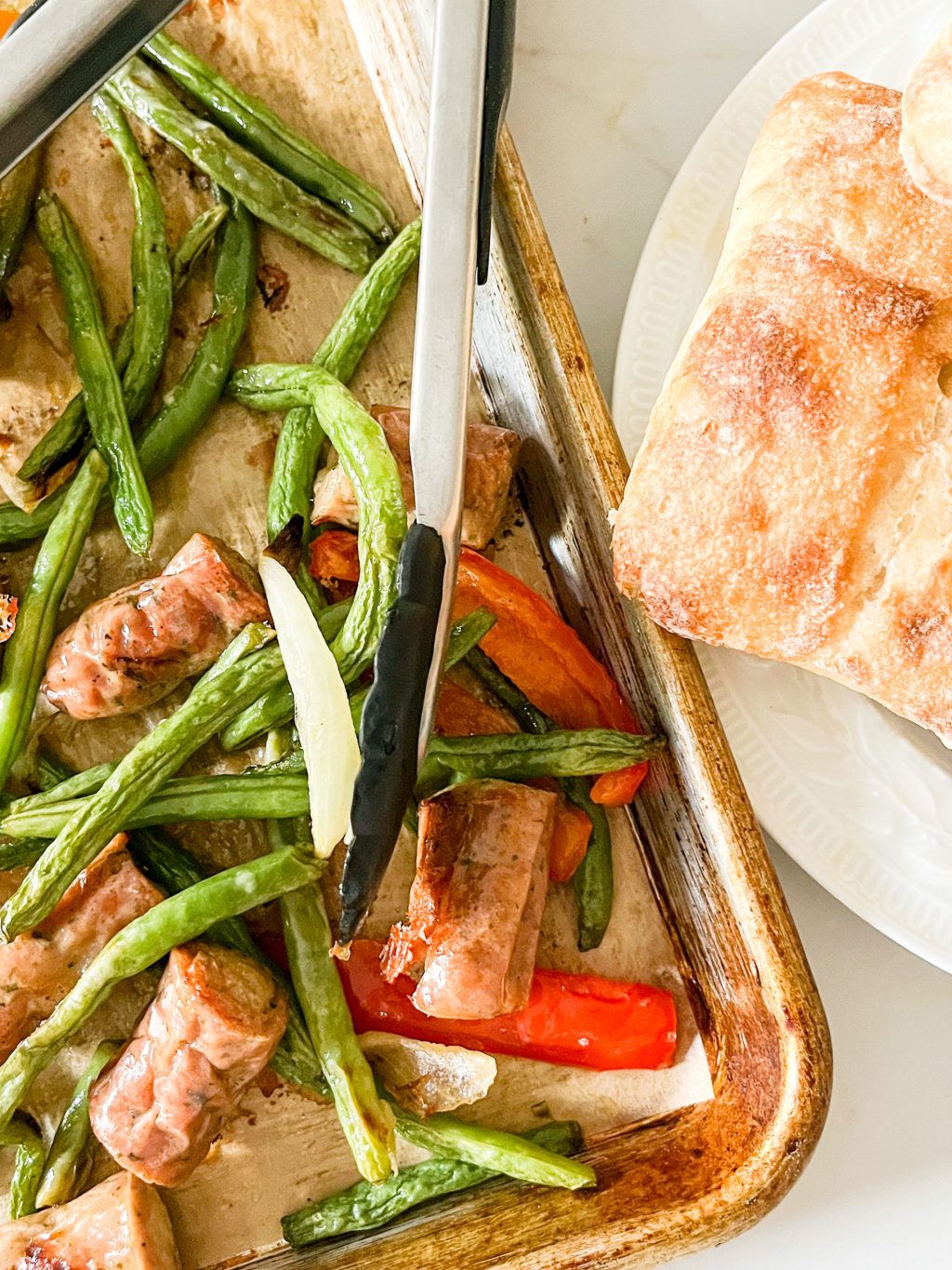 Sheet Pan Sausage and Peppers with Veggies