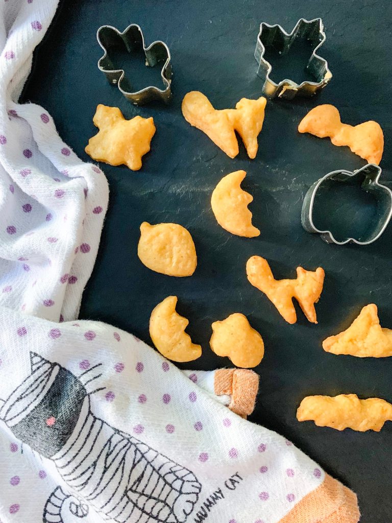 Halloween Shaped Cheese Crackers - Photo