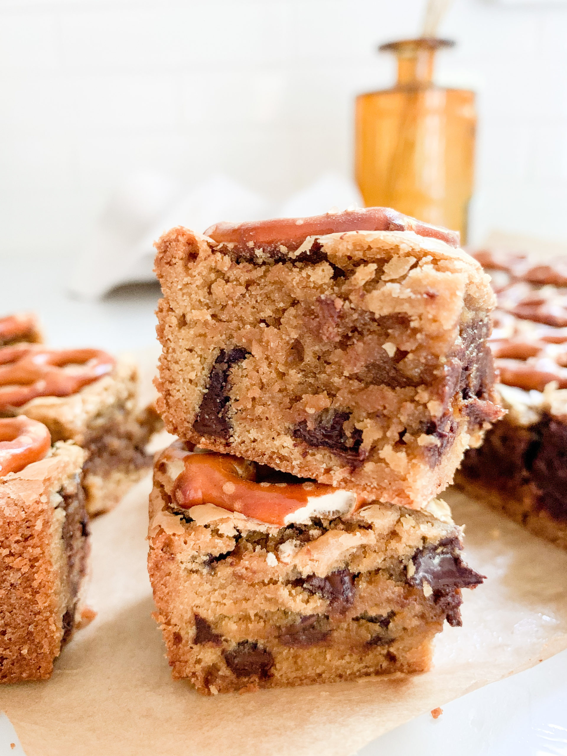 Pretzel Blondies - Photo