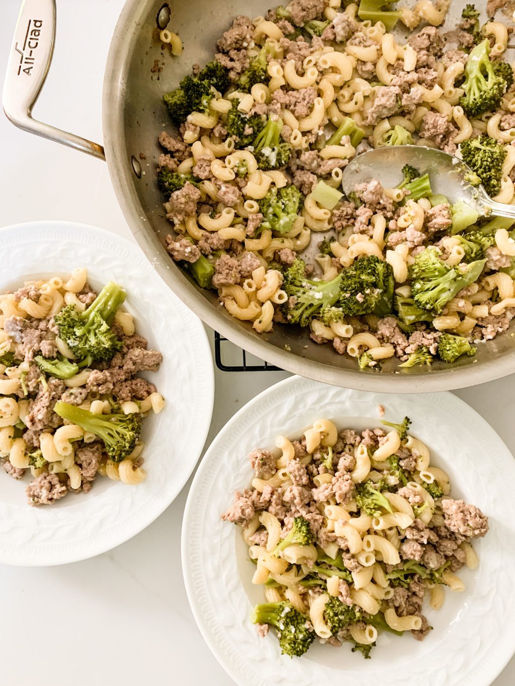 Ground Turkey, Pasta & Broccoli Dinner - Photo