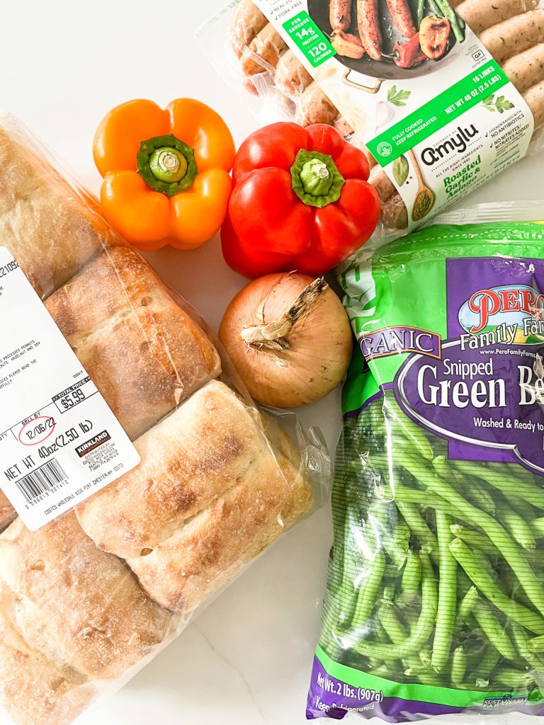 Easy Sheet Pan Sausage and Veggies with costco ingredients - photo