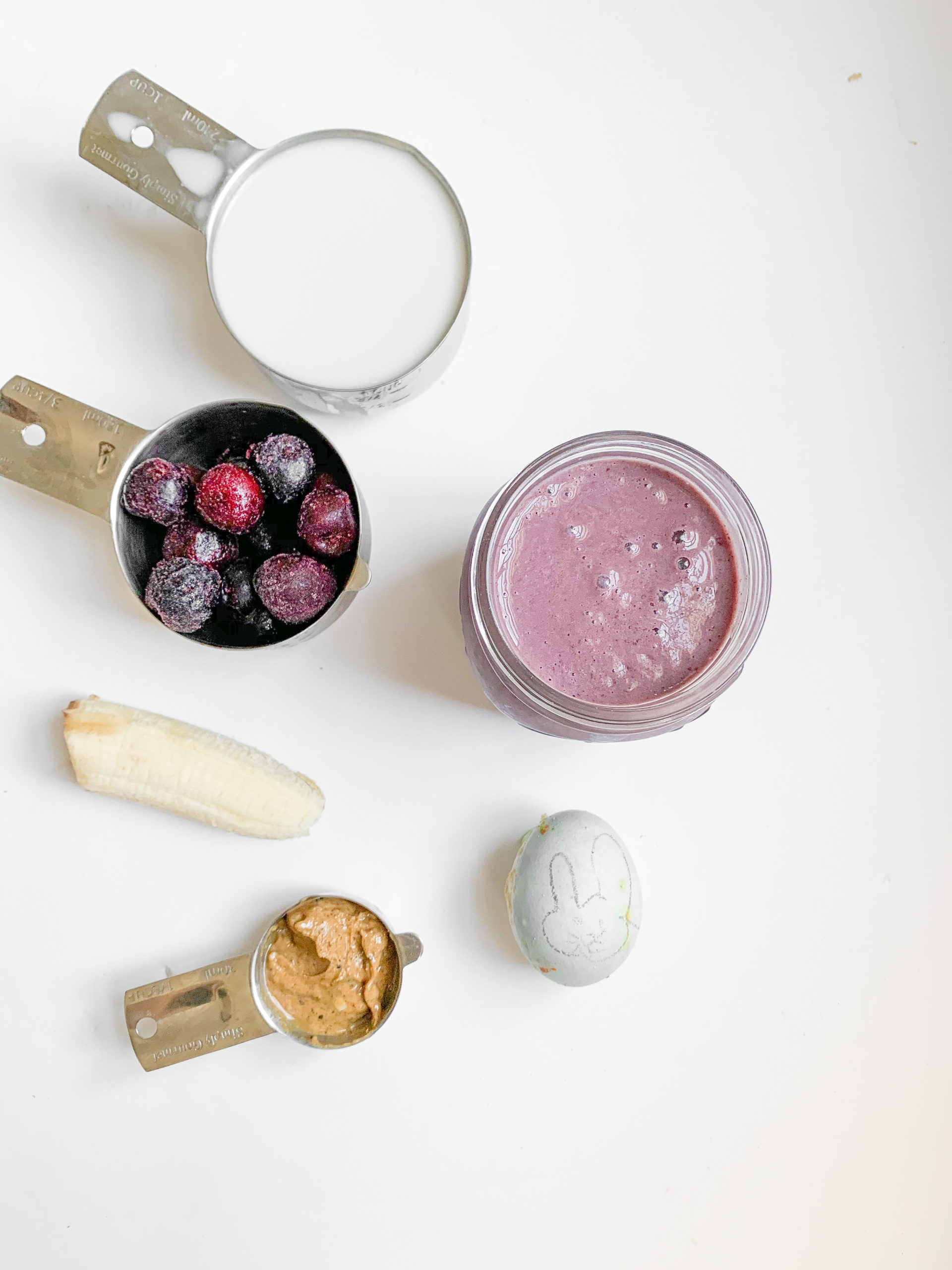 Cherry Almond Hard Boiled Egg Smoothie - Photo