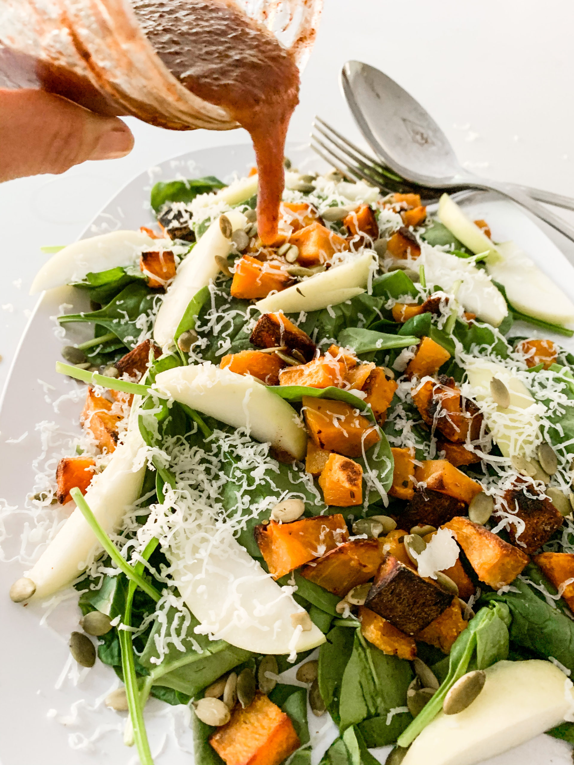Fall Harvest Salad with Maple Cinnamon Vinaigrette - Photo
