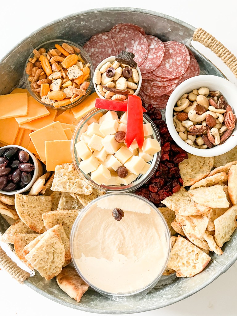Snowman Snack Tray - photo