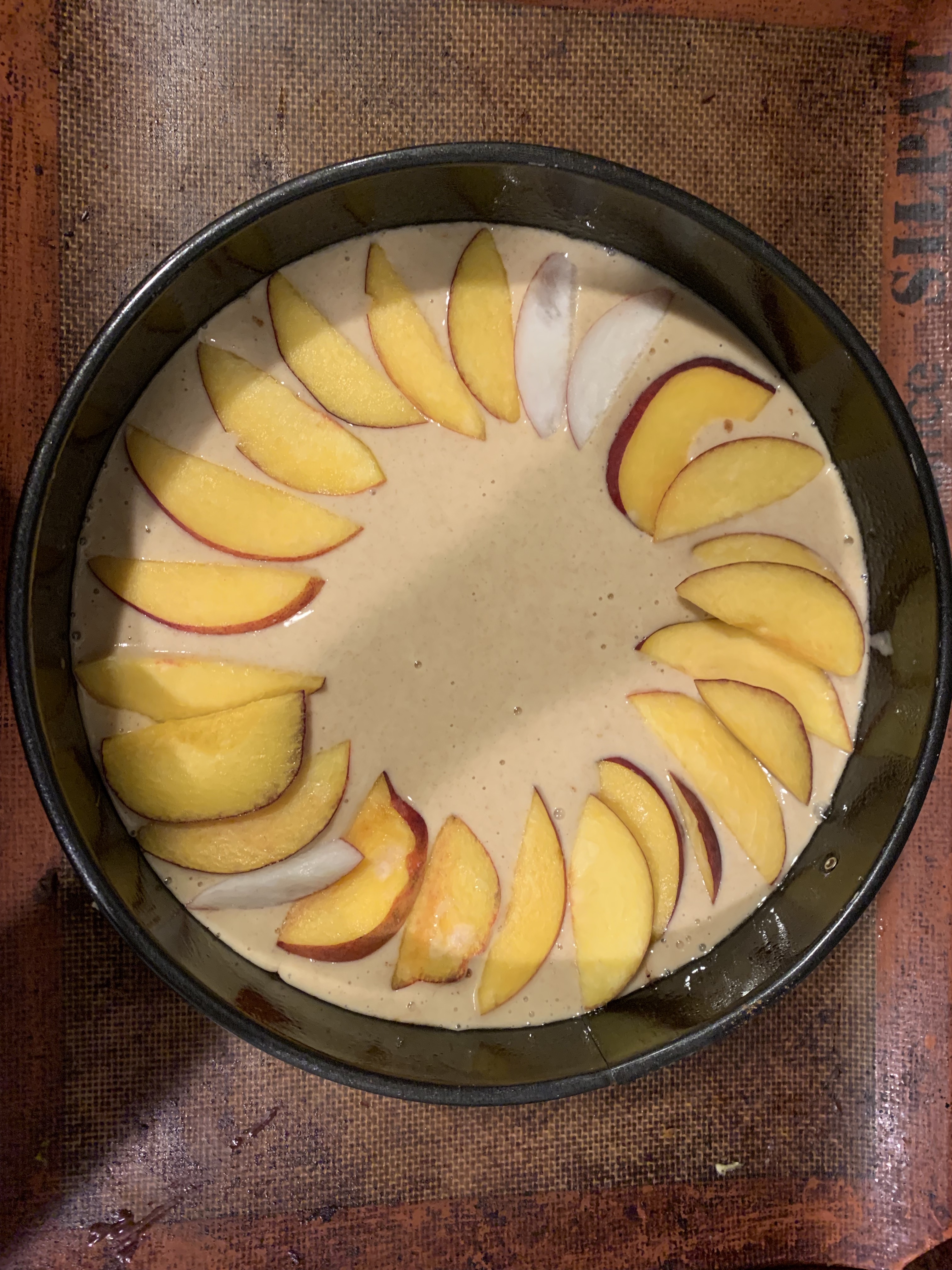 Dairy & Refine Sugar Free Peach & Nectarine Cake