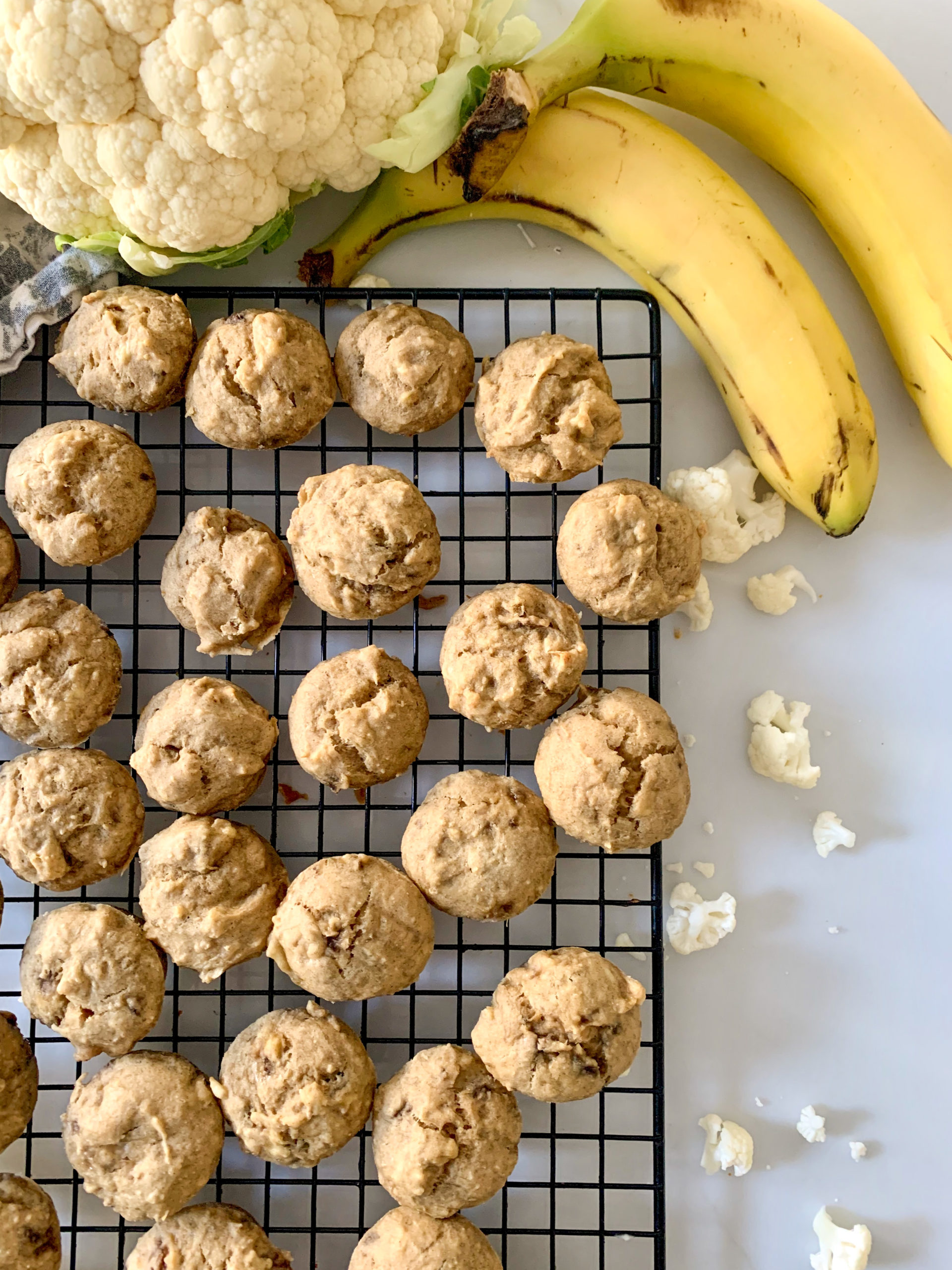 Banana Cauliflower Muffins- Photo