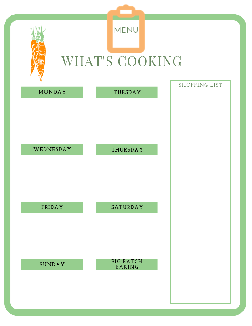 Benefits of Meal Planning