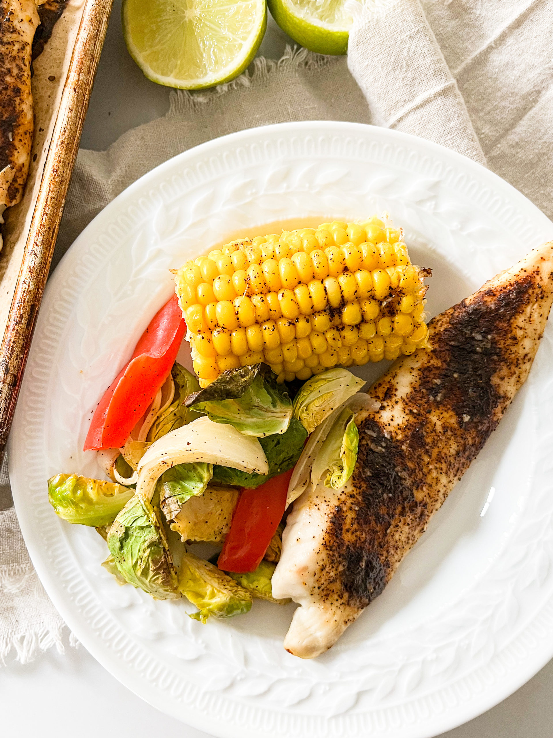 Sheet Pan Chili Lime Fish & Veggies – Food Play Go