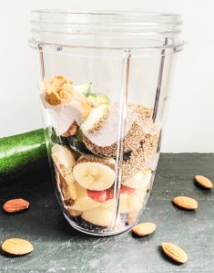 Zucchini Apple Banana Almond Smoothie - Photo