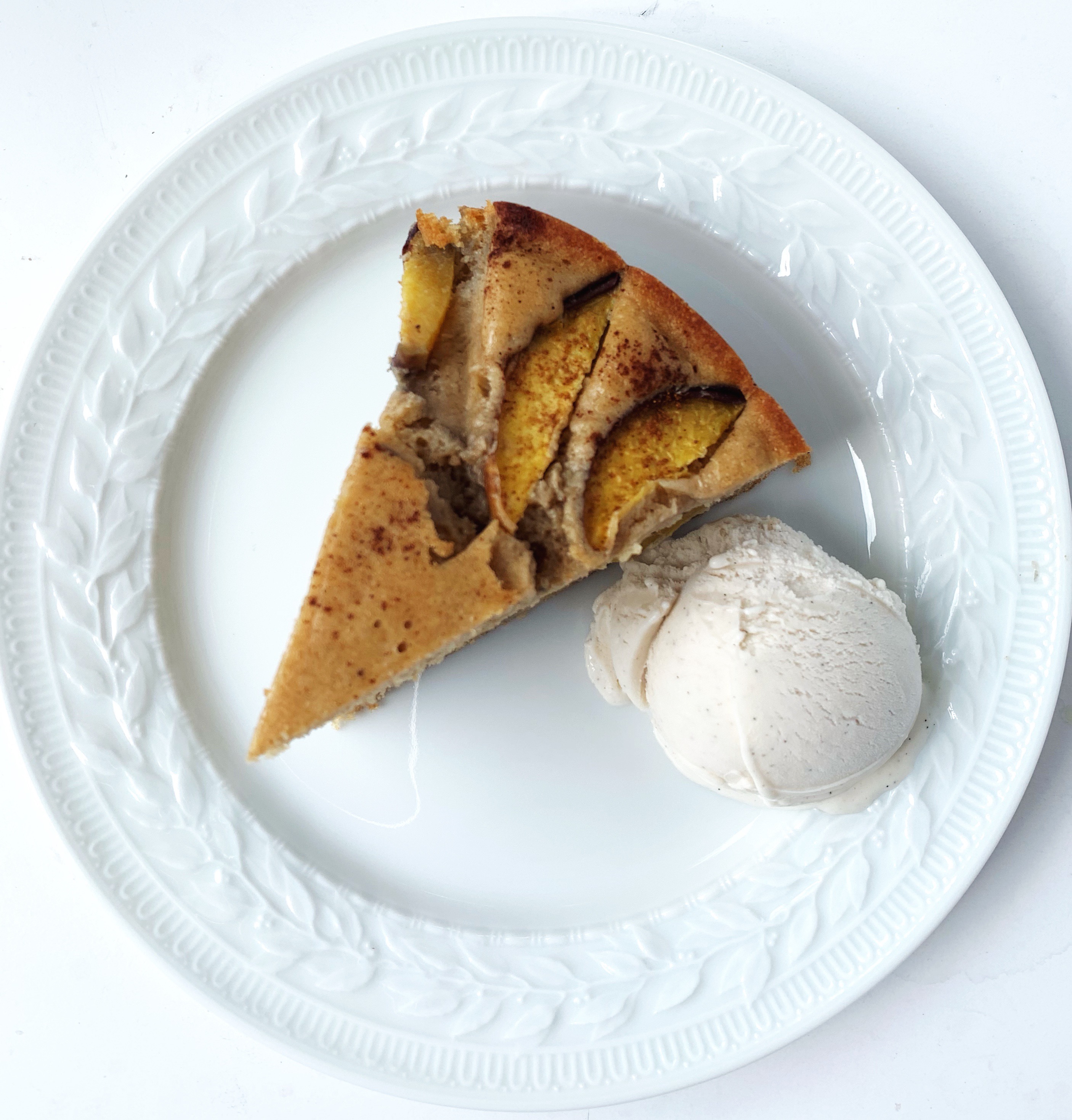 Dairy & Refine Sugar Free Peach & Nectarine Cake