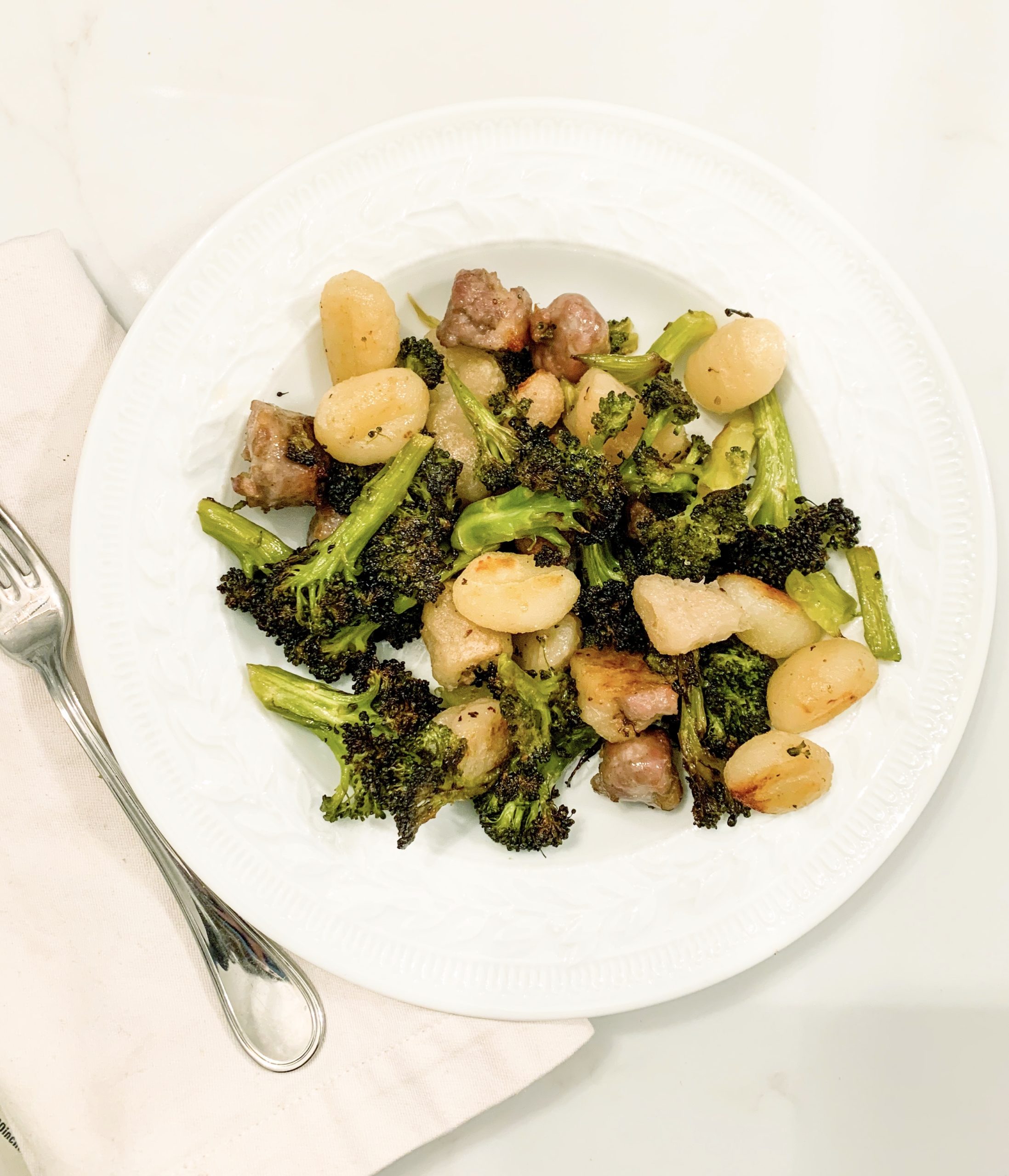 Easy Sheet Pan Gnocchi with Sausage & Broccoli-Photo