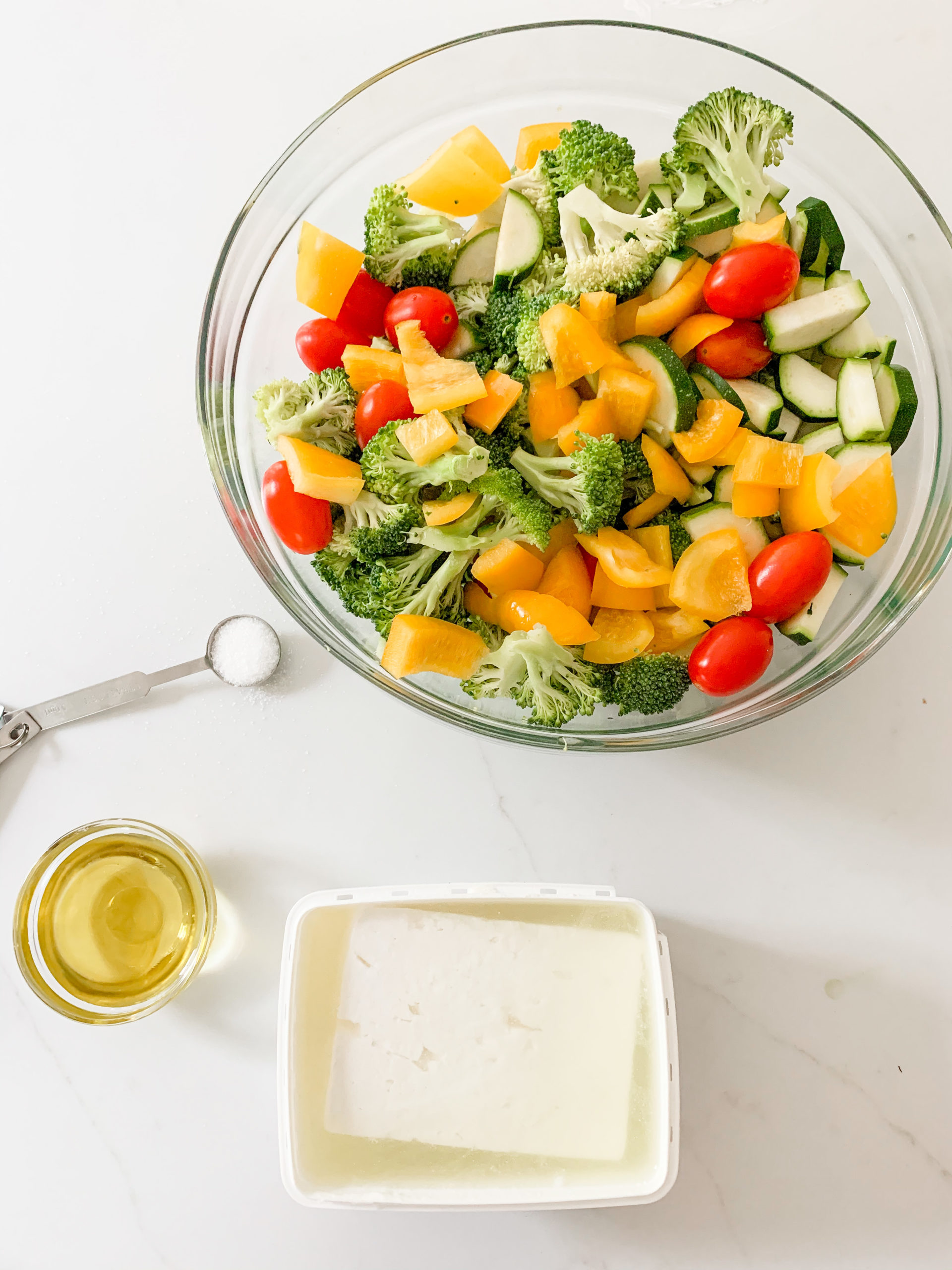 Sheet Pan Baked Feta and Vegetables Dinner - Photo