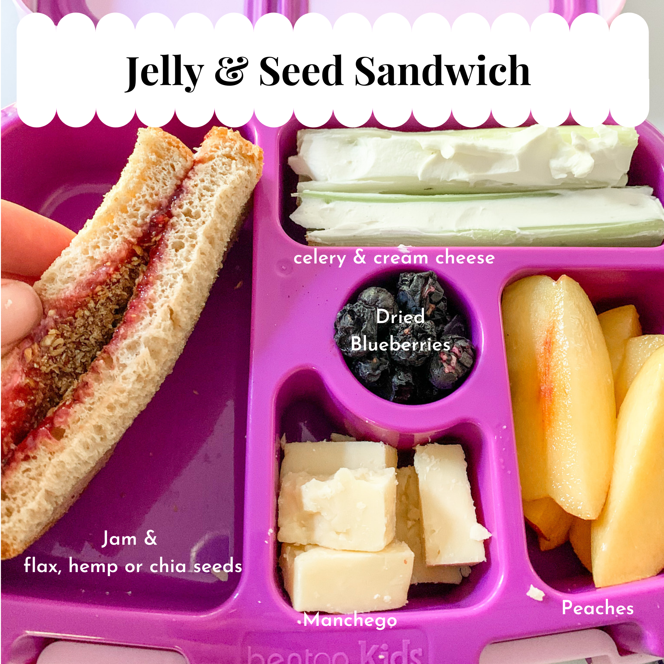 Jelly & Seed Sandwich - Photo