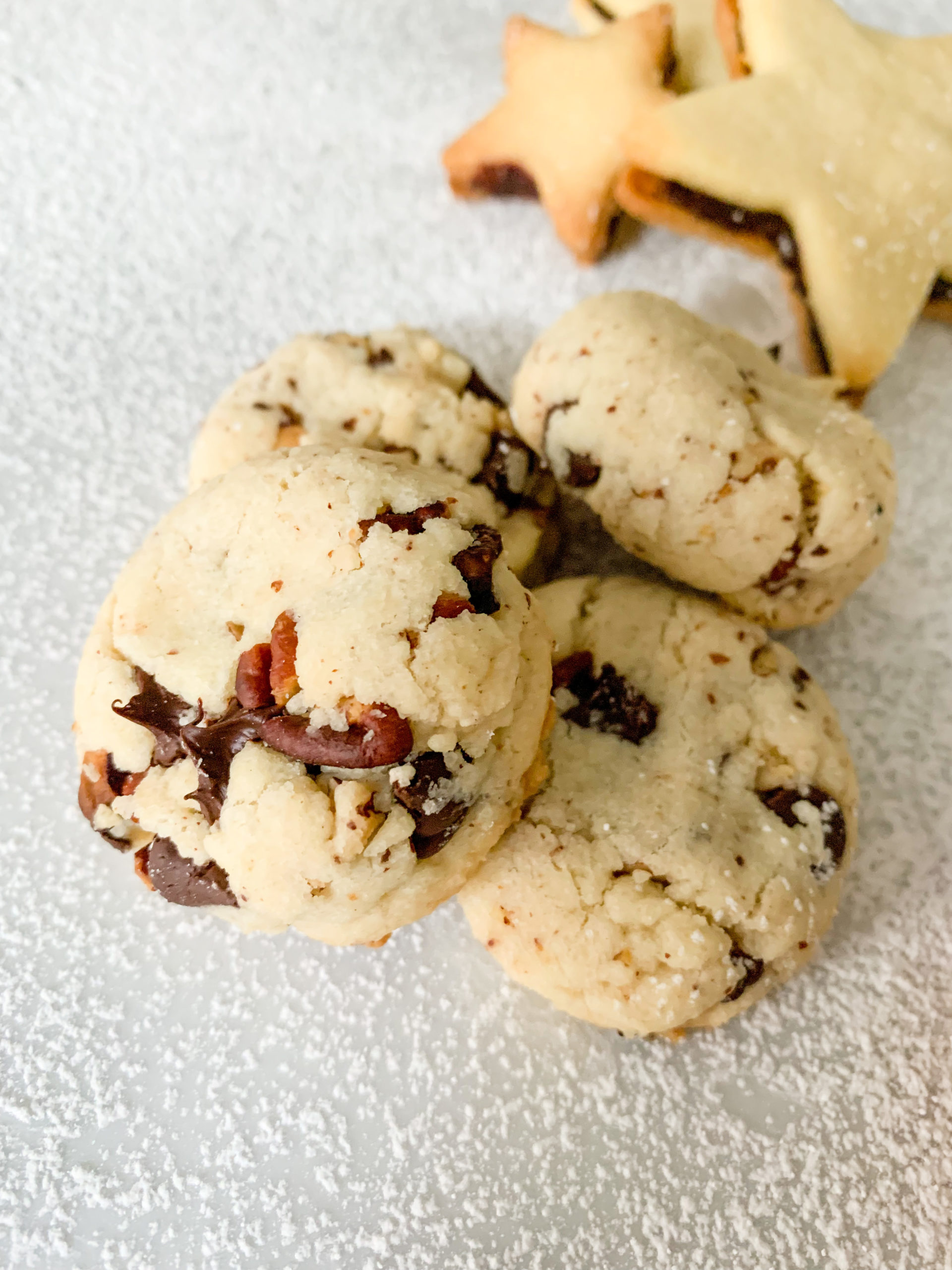 Chocolate Pecan Shortbread Cookies - Photo