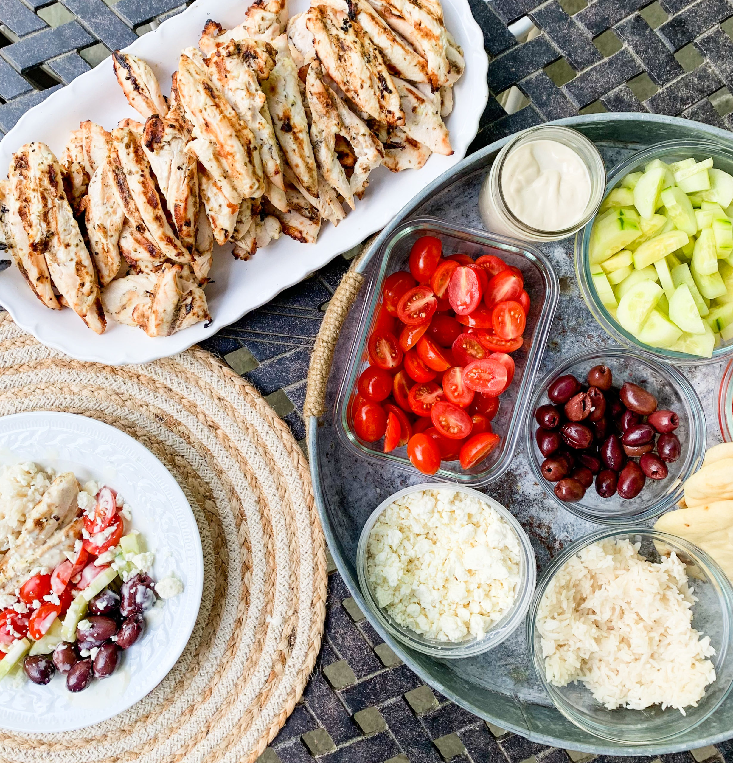 Greek Chicken Bowls Recipe - Photo 