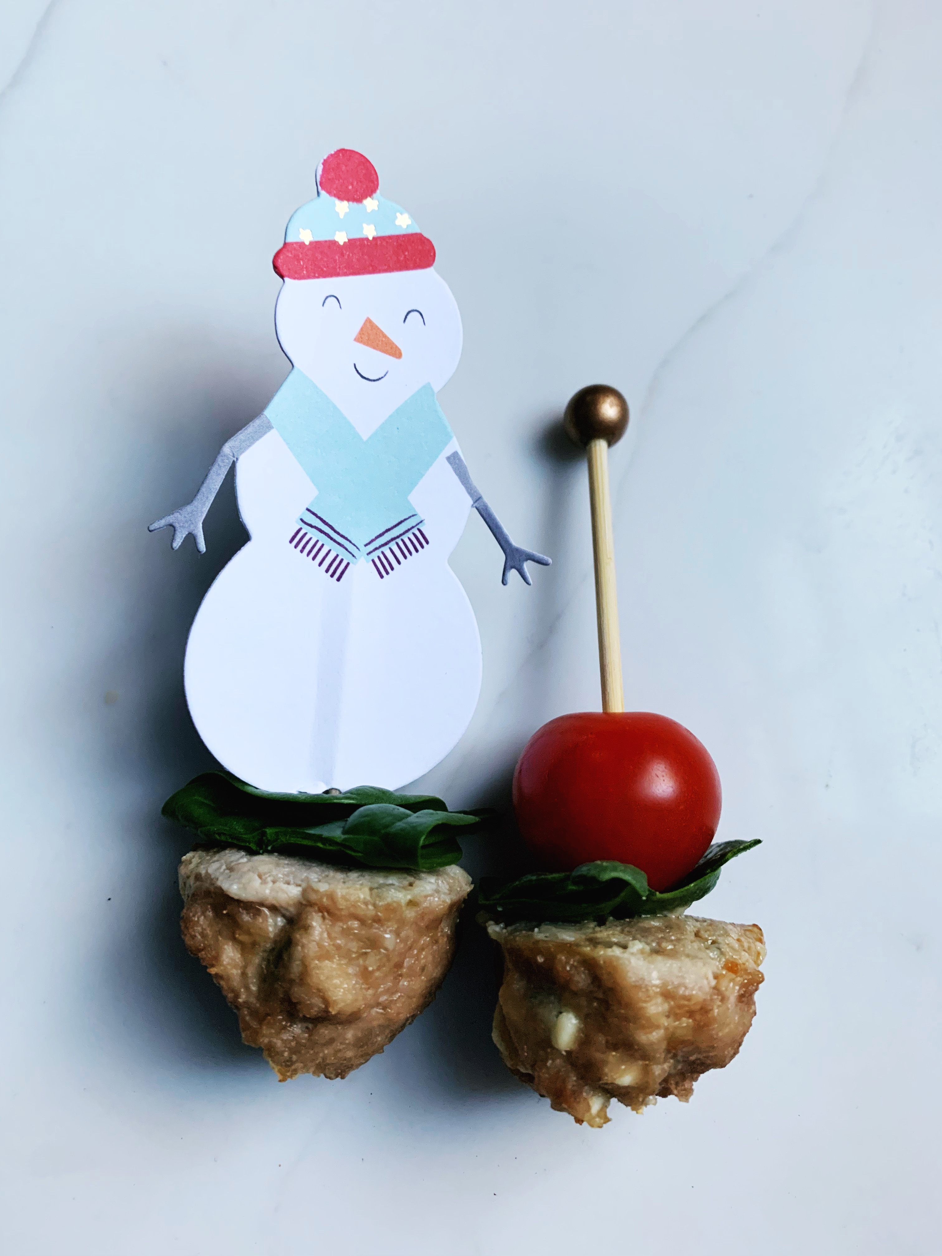 Festive Mini Turkey Meatball Appetizer - photo