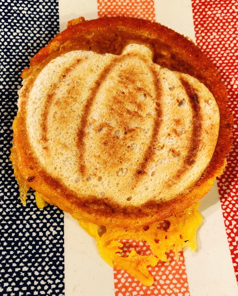 Pumpkin Shaped Grilled Cheese - Photo
