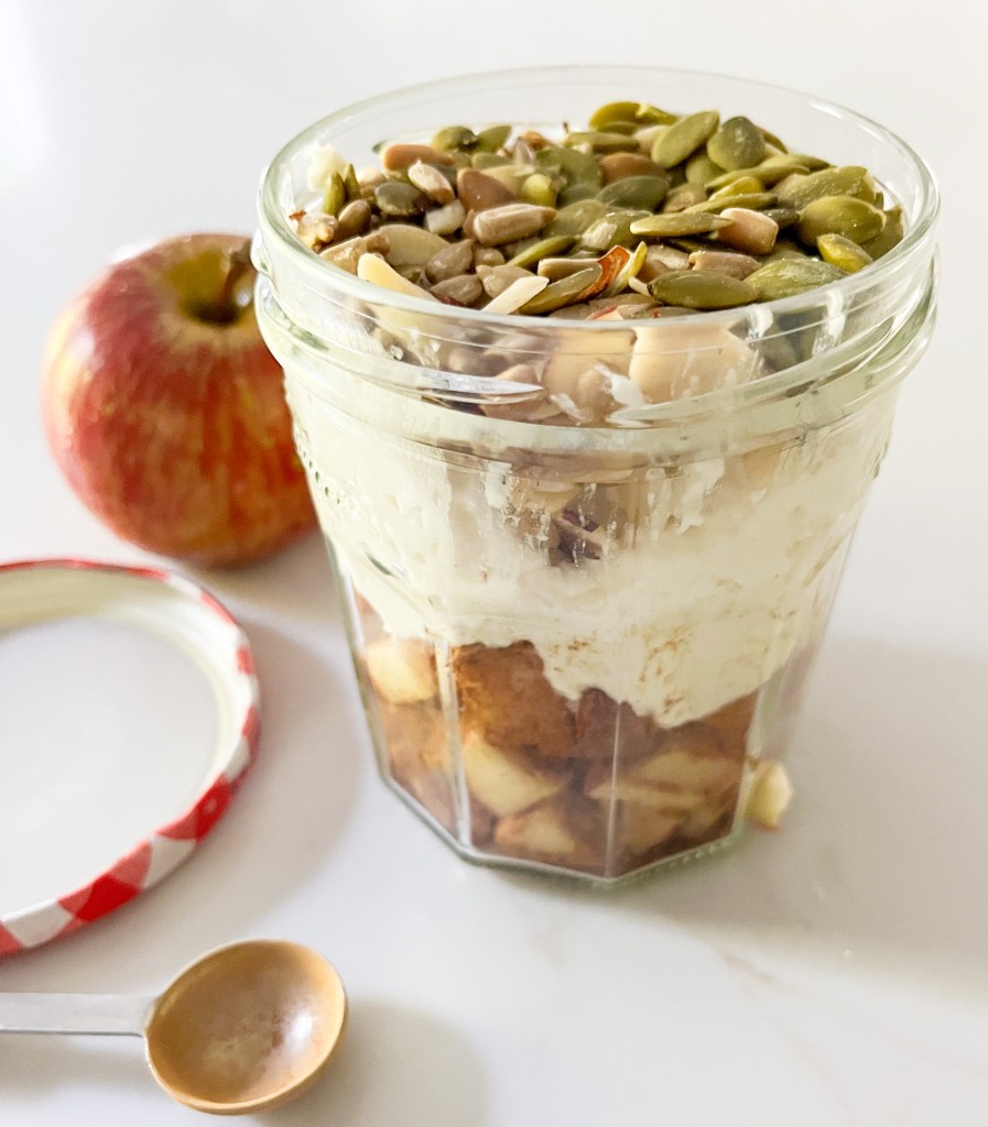 Apple Cinnamon Cottage Cheese On the Go - photo