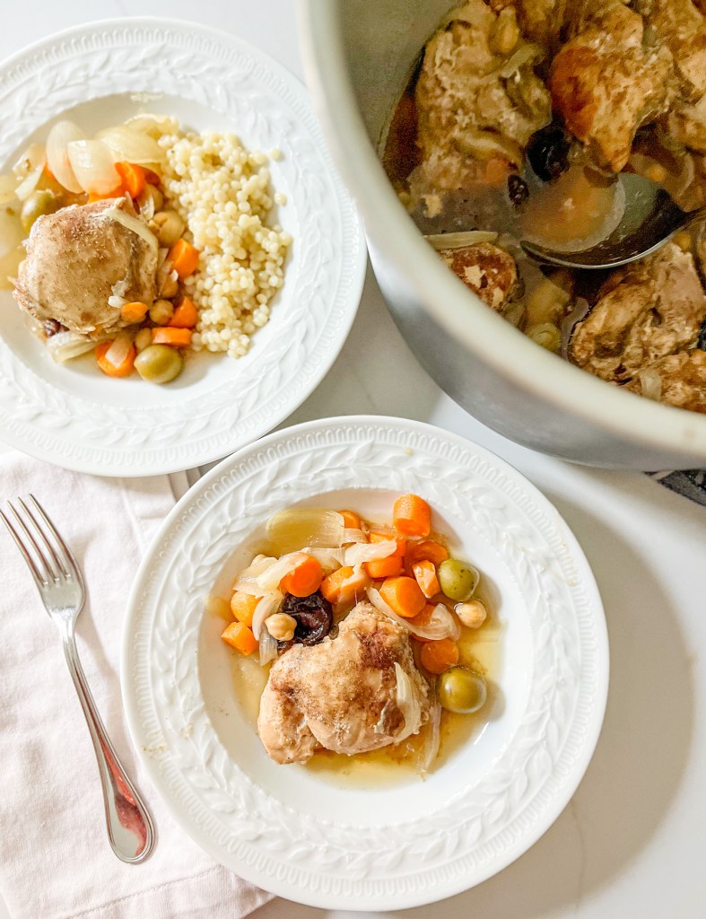 Slow Cooker Moroccan Chicken with Olives, Chickpeas and Dates - photo