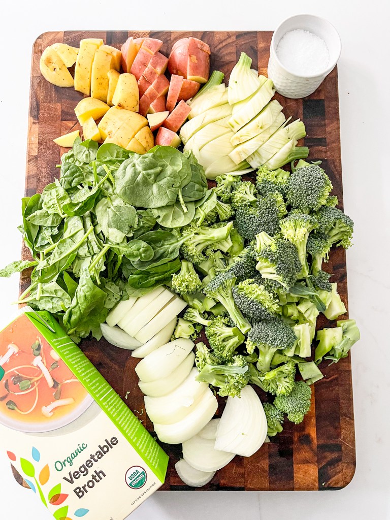 Simple Green Soup Ingredients - Photo