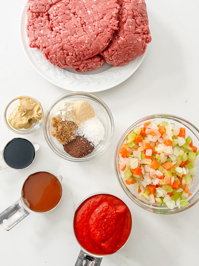 Slow Cooker Sloppy Joes Ingredients - Photo