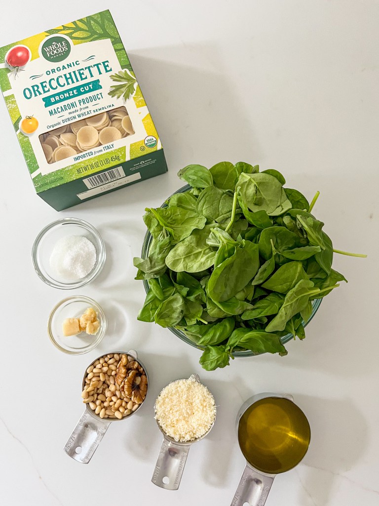 Pesto Pasta Ingredients - photo