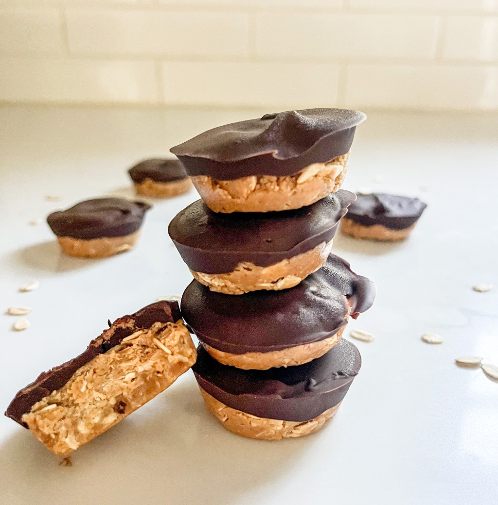 Chocolate Peanut Butter Oat Bites – No Bake!